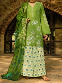 Green Lawn 3Pc Stitched - ALP-3PS-2309