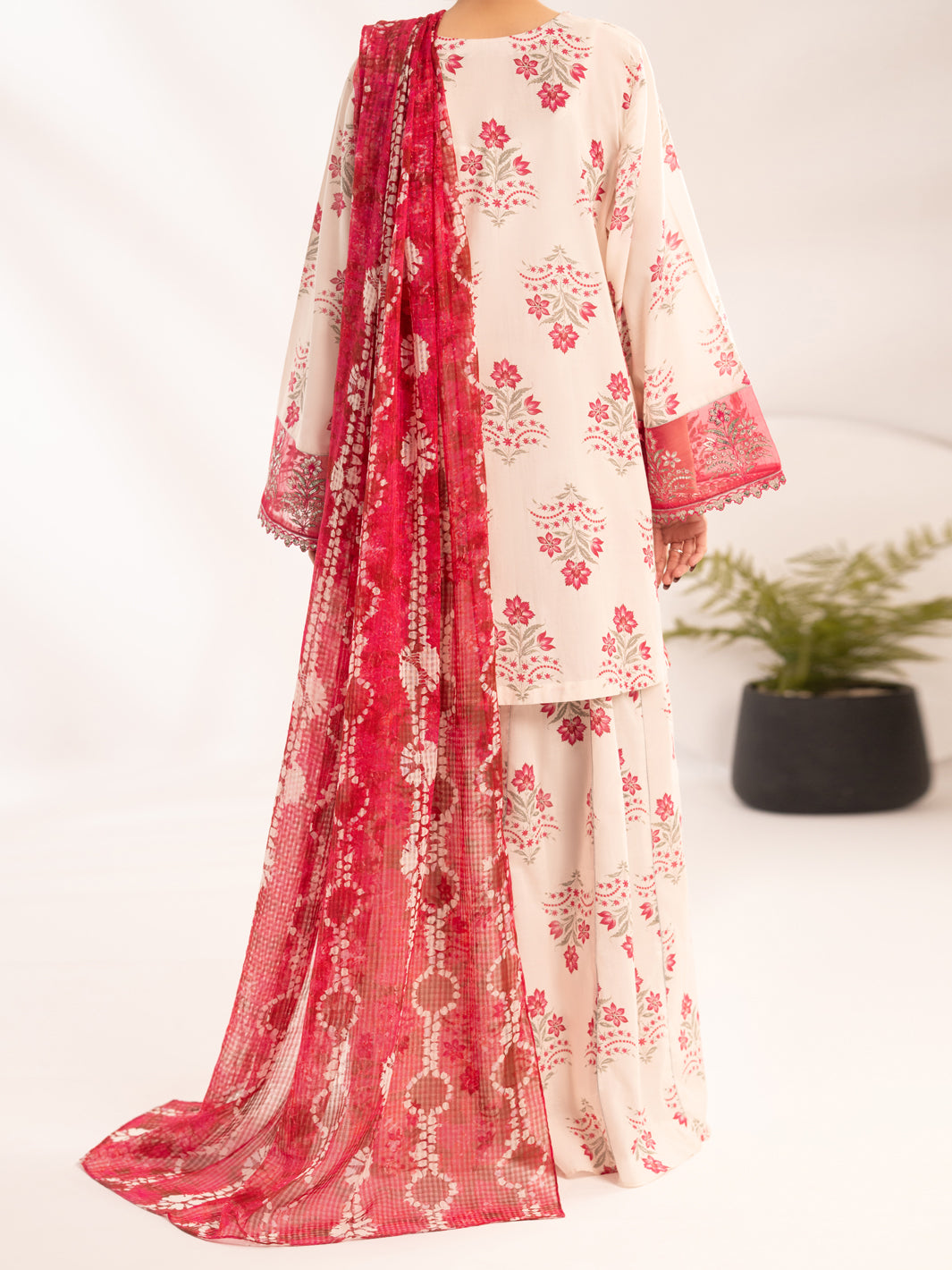 Pink Cambric 3Pc Stitched - ALP-3PS-2312