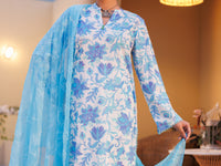 Ice Blue Lawn 3Pc Stitched - ALP-3PS-2315