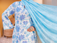 Ice Blue Lawn 3Pc Stitched - ALP-3PS-2315