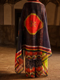 Maroon Stripe Cotton Stitched 3Pc - ALP-3PS-2326