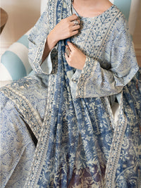 Light Blue Silk Lawn 3Pc Stitched - ALP-3PS-2332
