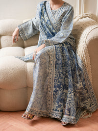 Light Blue Silk Lawn 3Pc Stitched - ALP-3PS-2332