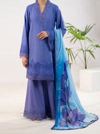 Purple Silk Lawn 3Pc Stitched - ALP-3PS-2342