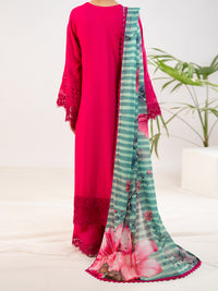 Fuchsia Silk Lawn 3Pc Stitched - ALP-3PS-2343