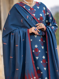 Blue Yarn Dyed Stitched 3Pc - ALP-3PS-2347