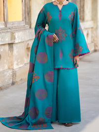 Green Yarn Dyed Stitched 3PC - ALP-3PS-2348