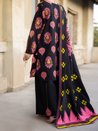 Black Yarn Dyed Stitched 3Pc - ALP-3PS-2349