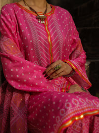 Pink Dobby Stitched 3Pc - ALP-3PS-2354