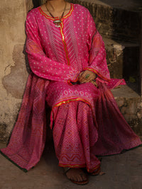 Pink Dobby Stitched 3Pc - ALP-3PS-2354