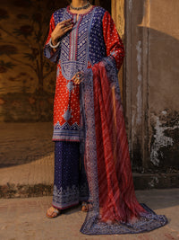 Blue Lino Kara 3Pc Stitched - ALP-3PS-2357