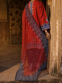Blue Lino Kara 3Pc Stitched - ALP-3PS-2357