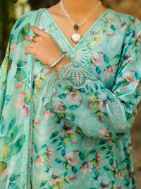 Light Green Poly-Lawn 3Pc Stitched - ALP-3PS-2359