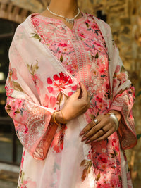 Pink Poly-Lawn 3Pc Stitched - ALP-3PS-2360