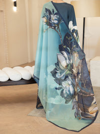 Teal Thai Silk Stitched 3Pc - ALP-3PS-2372