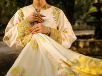 Off White Lawn 3Pc Unstitched - ALP-3PS-2374