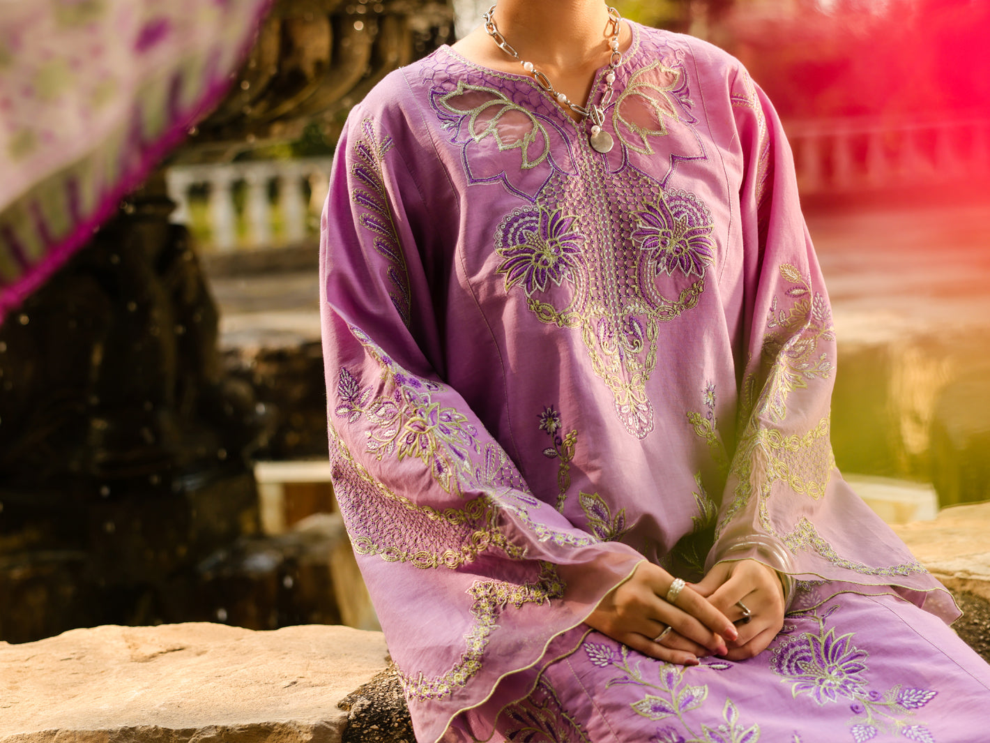 Purple Lawn 3Pc Unstitched - ALP-3PS-2376