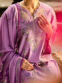 Purple Lawn 3Pc Unstitched - ALP-3PS-2376