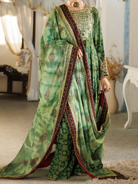 Green Thai Silk Stitched 3Pc - ALP-3PS-2382