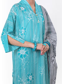 Sea Green Lawn 3Pc Unstitched - ALP-3PS-2387