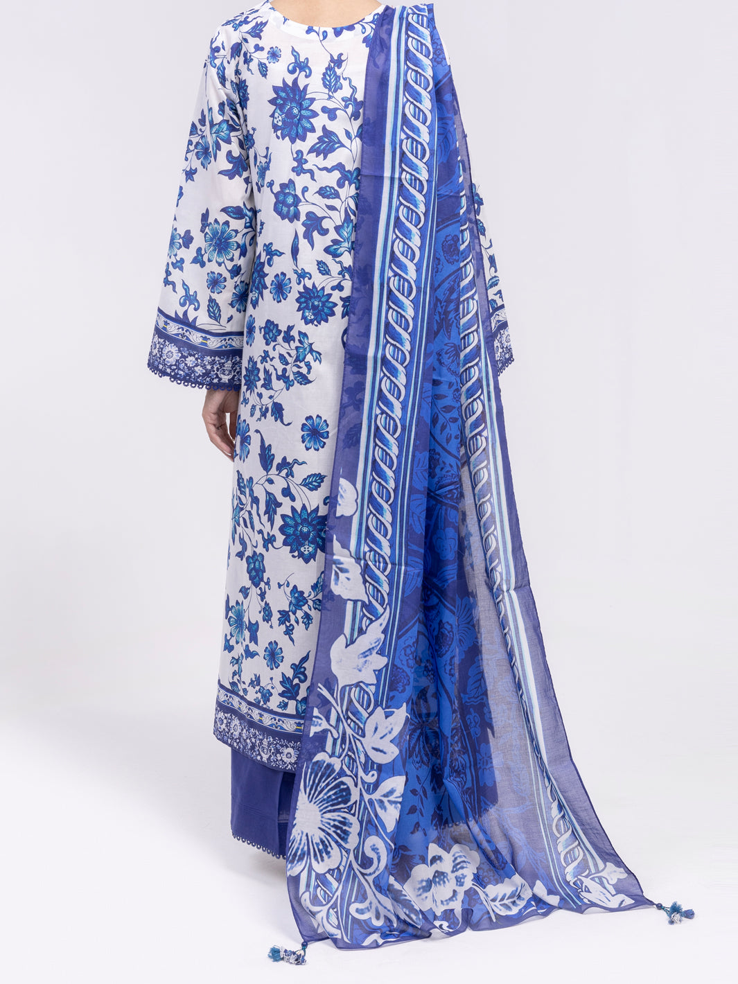 Blue Lawn 3Pc Unstitched - ALP-3PS-2392
