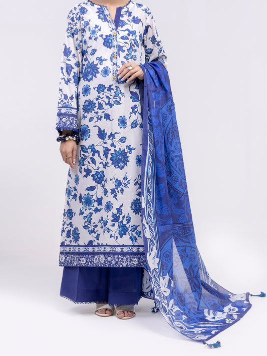 Blue Lawn 3Pc Unstitched - ALP-3PS-2392