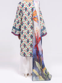 Blue Lawn 3Pc Unstitched - ALP-3PS-2395