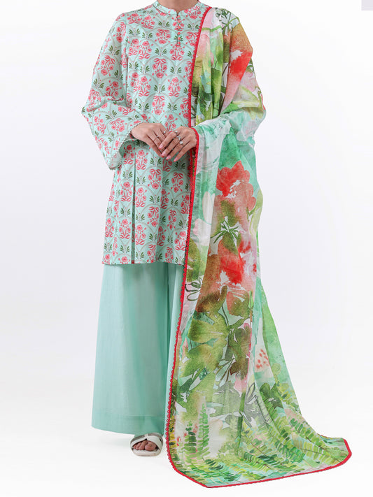 Green Lawn 3Pc Unstitched - ALP-3PS-2396