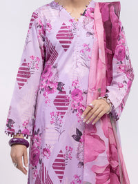 Purple Lawn 3Pc Unstitched - ALP-3PS-2401
