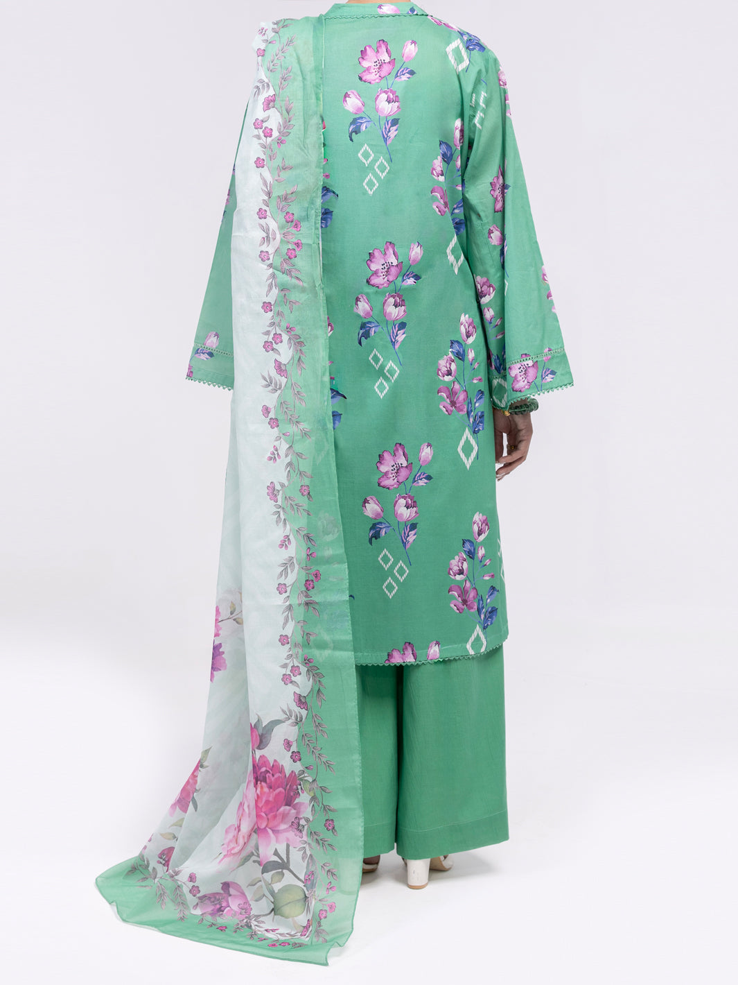 Green Lawn 3Pc Unstitched - ALP-3PS-2402