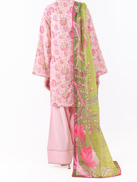 Pink Lawn 3Pc Unstitched - ALP-3PS-2403