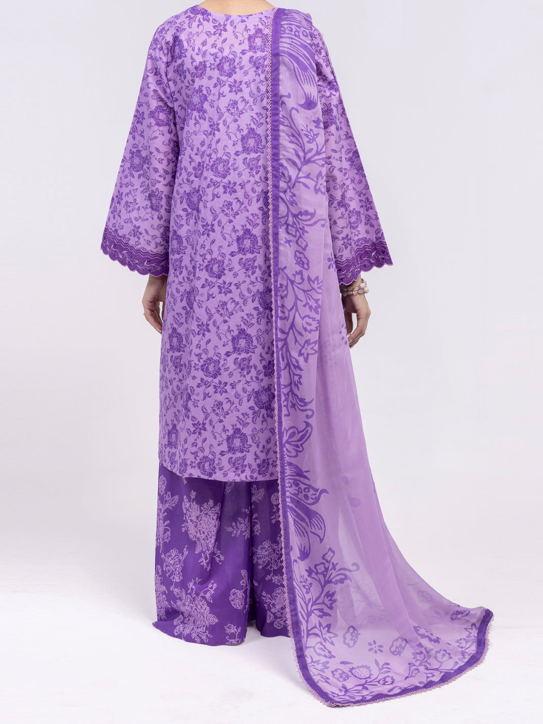 Purple Lawn 3Pc Unstitched - ALP-3PS-2407