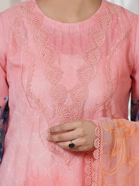 Pink Silk Lawn 3Pc Stitched-ALP-3PS-2410