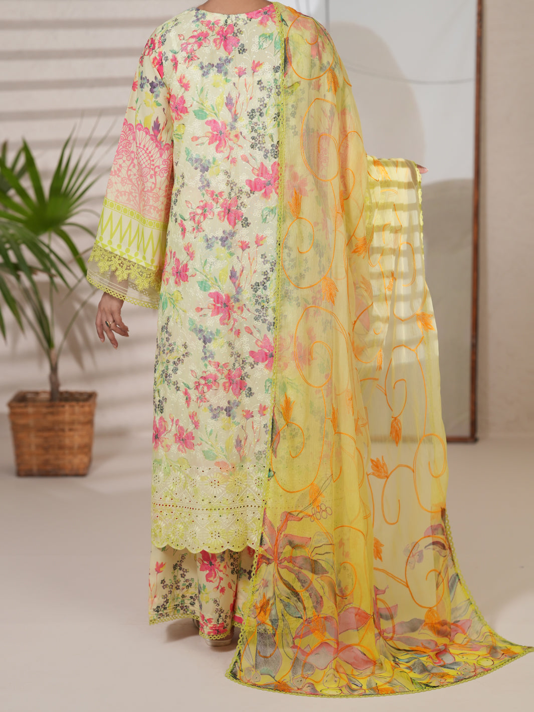 Yellow Stitched 3 Piece - ALP-3PS-2412