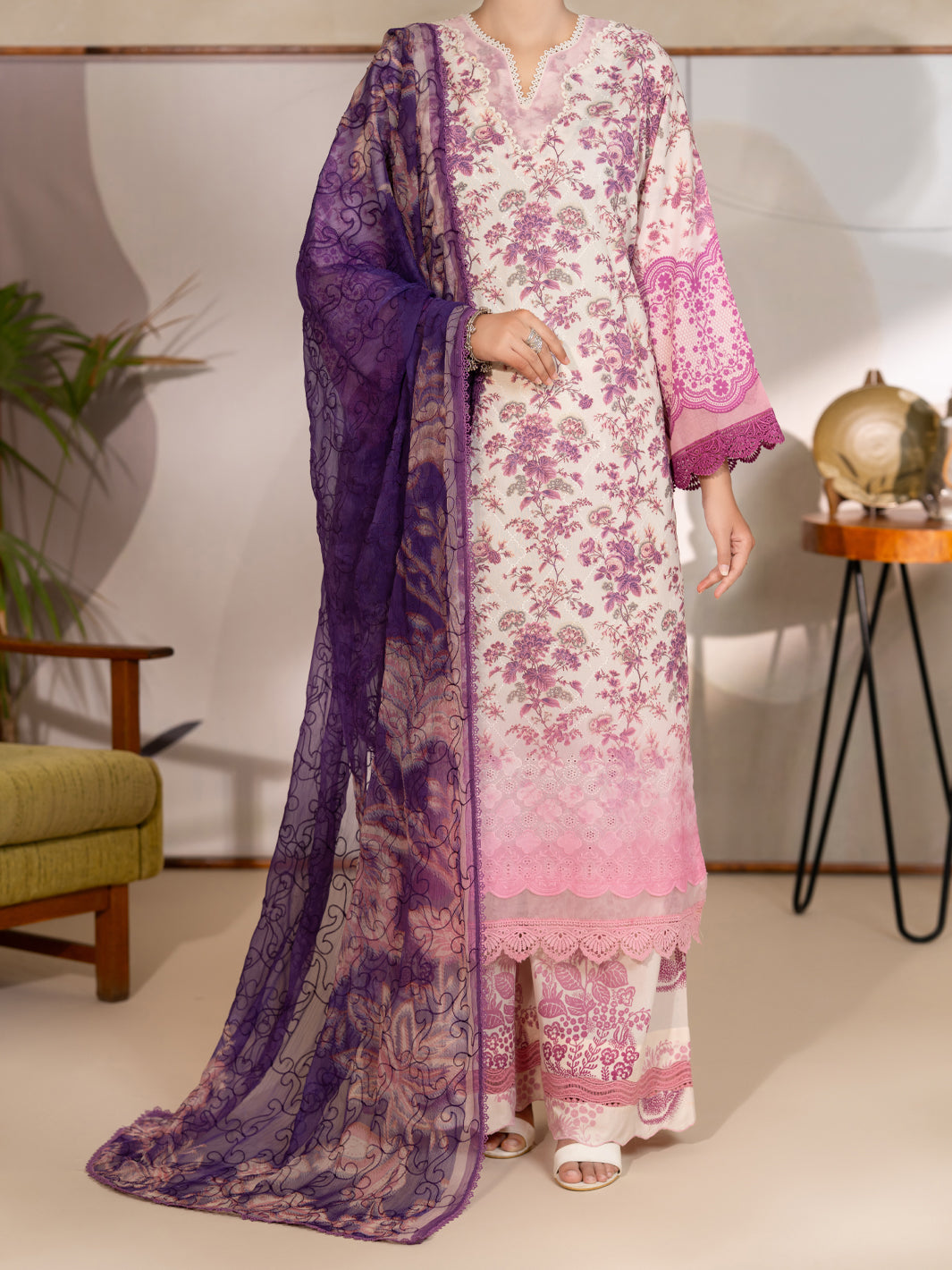 Purple Stitched 3 Piece - ALP-3PS-2413