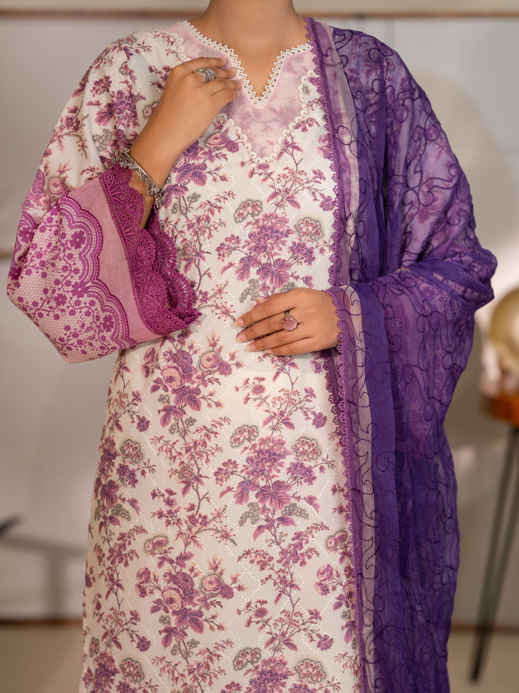 Purple Stitched 3 Piece - ALP-3PS-2413