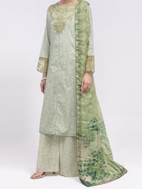 Light Green Lawn 3Pc Unstitched - ALP-3PS-2425