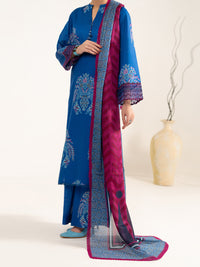 Blue Lawn 3Pc Unstitched - ALP-3PS-2428