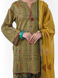 Green Lawn 3Pc Unstitched - ALP-3PS-2429