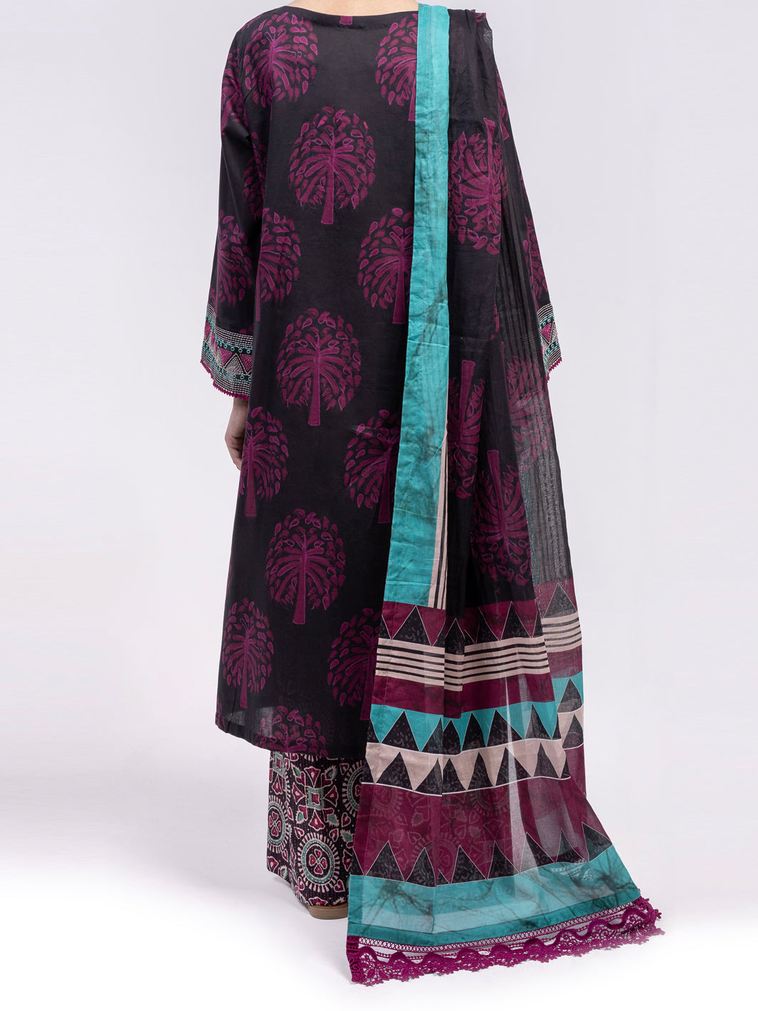 Fuchsia Lawn 3Pc Unstitched - ALP-3PS-2430