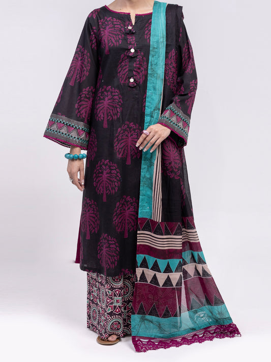 Fuchsia Lawn 3Pc Unstitched - ALP-3PS-2430
