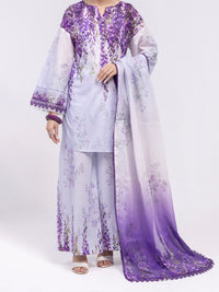 Purple Lawn 3Pc Unstitched - ALP-3PS-2435