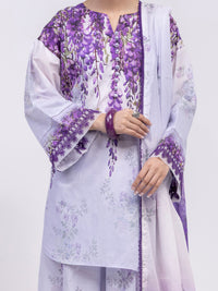 Purple Lawn 3Pc Unstitched - ALP-3PS-2435