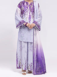 Purple Lawn 3Pc Unstitched - ALP-3PS-2435