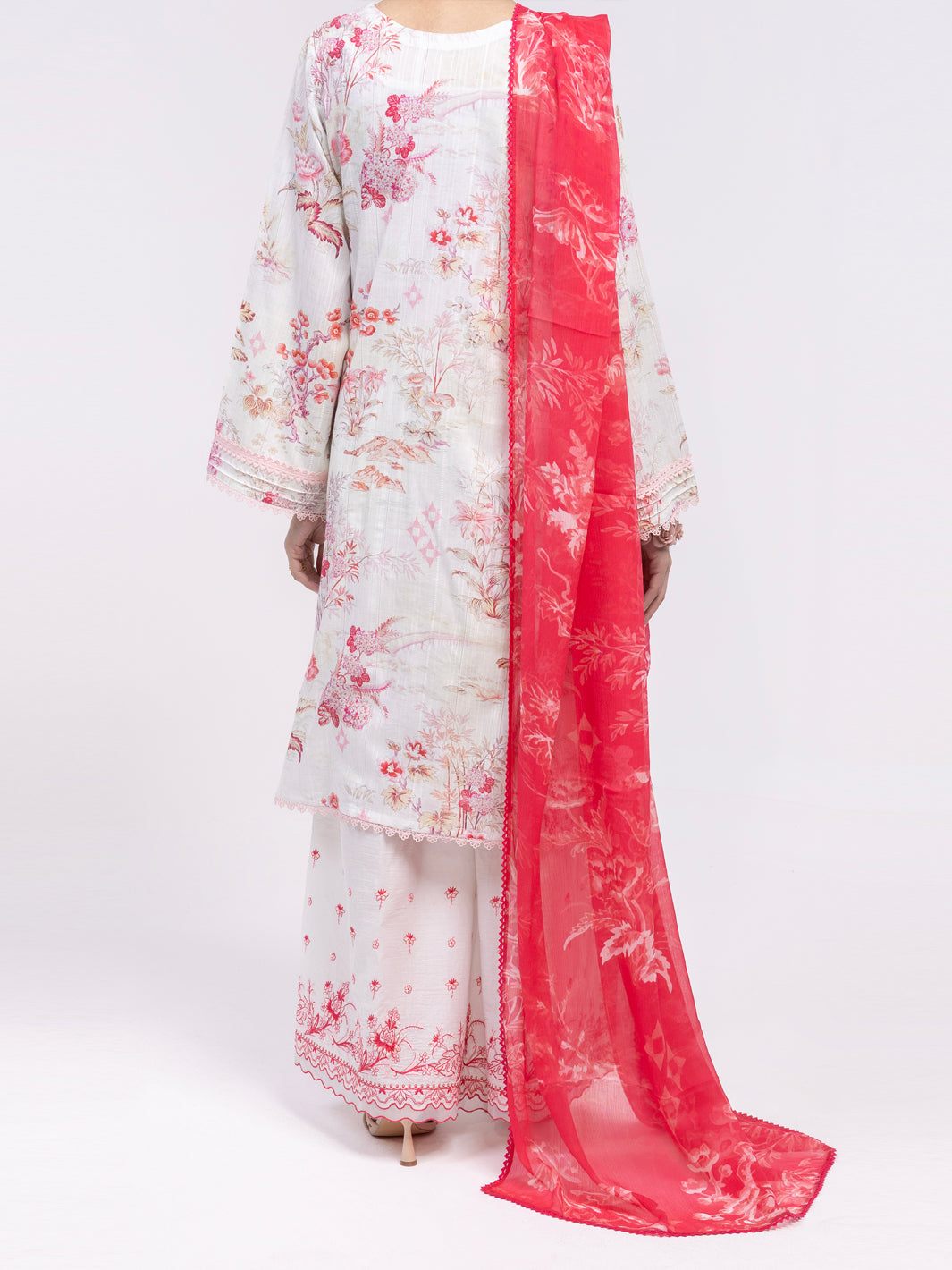 Off White Lawn 3Pc Unstitched - ALP-3PS-2437