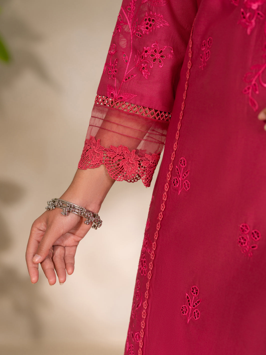 Pink Cotton Unstitched 3PC - ALP-3PS-2450