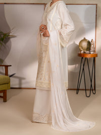 Off White Lawn Unstitched 3Pc - ALP-3PS-2451