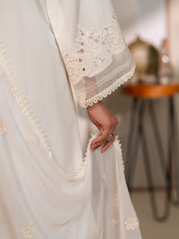 Off White Lawn Unstitched 3Pc - ALP-3PS-2451