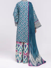 Teal Swiss Jacquard 3Pc Unstitched - ALP-3PS-2460