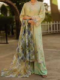 Green Lawn 3Pc Unstitched - ALP-3PS-2461